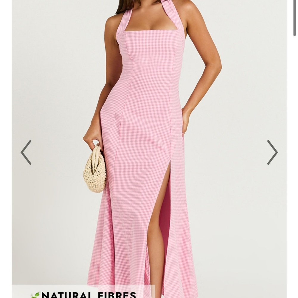 Showpo Pink Halter Dress